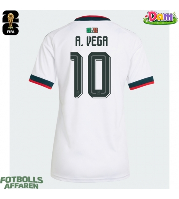 Mexiko Alexis Vega #10 Bortatröja Kvinnor VM 2026 Kortärmad